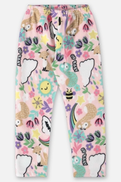 Imagem do Pijama blusa e calça microsoft rosa jardim Up Baby