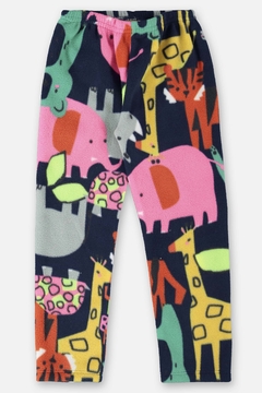 Imagem do Pijama blusa e calça microsoft azul animais Up Baby