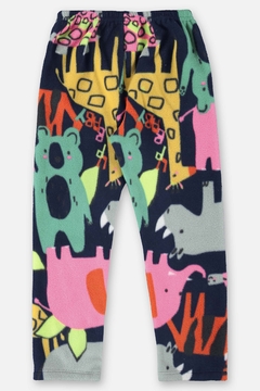 Pijama blusa e calça microsoft azul animais Up Baby