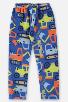 Imagem do Pijama blusa e calça microsoft azul trator Up Baby
