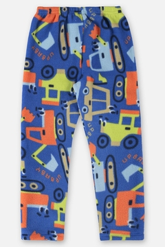 Pijama blusa e calça microsoft azul trator Up Baby