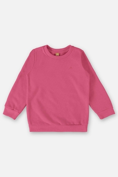 Blusão manga longa moletom pink neon Up Baby