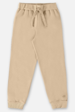 Calça em moletom bege semolina Up Baby