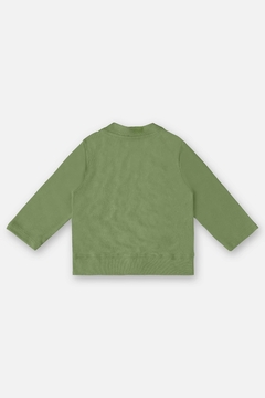 Cardigan algodão verde picante Up Baby - comprar online