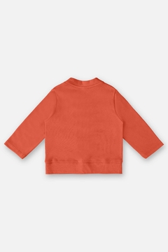 Cardigan algodão vermelho alaranjado Up Baby - comprar online