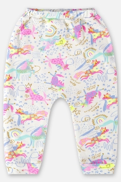 Conjunto casaco e calça algodao magic unicornio Up Baby - Helena Magalhães