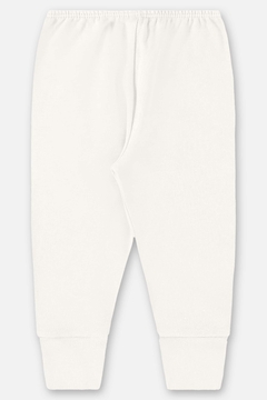 Calça em algodão off white Up Baby - comprar online