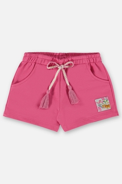Imagem do Conjunto blusa tigre com short moletom rosa Up Baby