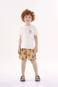 Conjunto Up Baby camiseta com short microfibra crocodilo