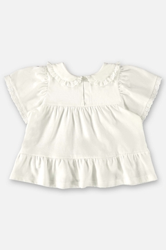 Conjunto bata algodao com tapa fralda tricoline floral Up Baby - comprar online