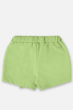 Short saia em moletom verde claro fluor Up Baby - comprar online