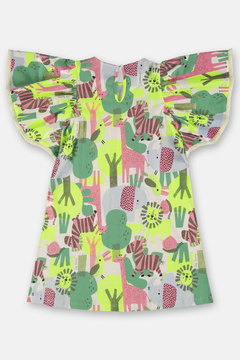 Vestido Up Baby com rosa safari na internet