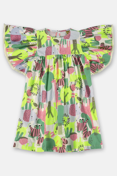 Vestido Up Baby com rosa safari - comprar online
