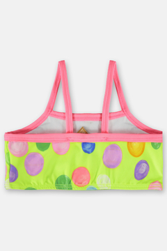 Biquini em malha UV 50 Up Baby verde fluor bolas - loja online