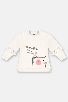 Conjunto Up Baby blusao e calça molecotom gatinha - loja online