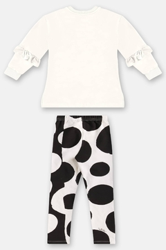 Conjunto Up Baby blusao e calça molecotom gatinha - Helena Magalhães