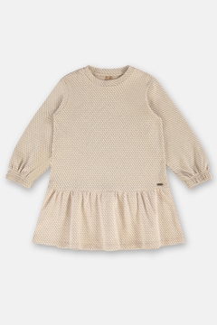 Vestdo Up Baby em malha jacquard caqui brush