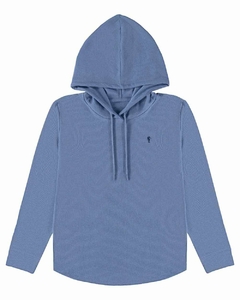 Bata em malha quadrile Ice Onda Marinha - comprar online