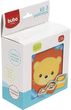 Kit 3 potinhos animal Fun-Buba - loja online