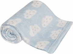 Manta com naninha ovelha azul - comprar online