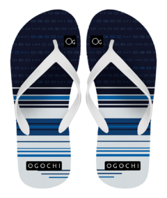 Chinelo infantil estampado Ogochi azul
