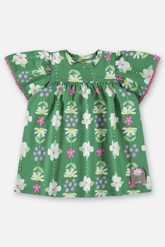 Vestido algodão floral Up Baby
