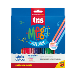 LAPIS COR TRIS MEGA MIX 24 CORES CJTO