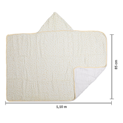 Toalha de banho Soft Bamboo Mami com capuz estampada Silhueta Pássaros - comprar online