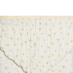 Toalha de banho Soft Bamboo Mami com capuz estampada Silhueta Pássaros na internet