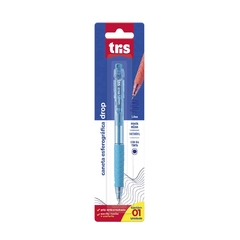 CANETA ESFEROGRÁFICA TRIS DROP RET 1.0 TINTA AZUL UNIDADE - comprar online