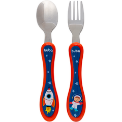 Kit talheres aventuras astronautas