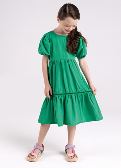 Vestido Tricoline Verdadente Bugbee
