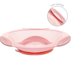 Pratinho com ventosa buba rosa