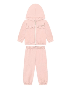 Conjunto jaqueta e calça em moletom felpado com brilho boneca Somnii - comprar online