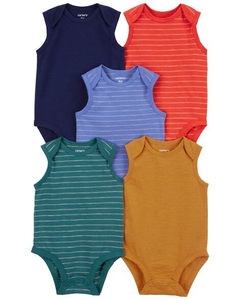 Kit body Carters regata 5 peças listras