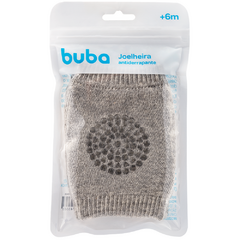 Joelheira antiderrapante cinza Buba