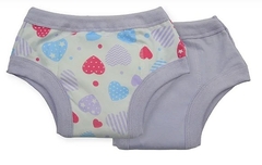 Kit com 2 desfralde noturno lilás coração Ecokid Place