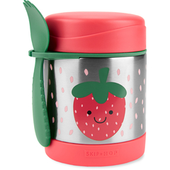 Pote termico com talher Skip Hop Spark Style morango