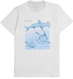 Camiseta infantil Ogochi MC Concept Slim tubarão martelo