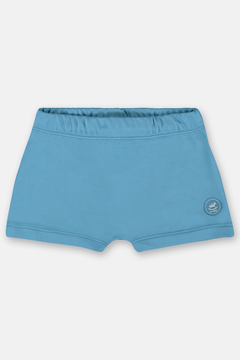 Sunga boxer Up baby em malha UV 50 lisa azul vivo