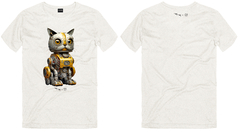 Camiseta Collab Gato King & Joe play off white na internet