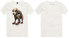 Camiseta Collab Cachorro King & Joe play off white na internet