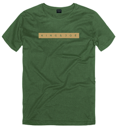 Camiseta Logo King & Joe verde militar