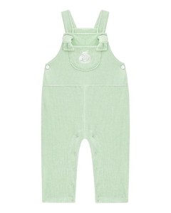 Conjunto blusa suedine e jardineira veludo colete erva doce Somnii - Helena Magalhães
