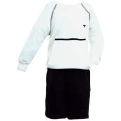 Conjunto moletom manga randan off e preto-Precoce - comprar online