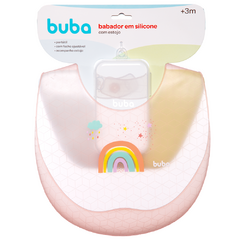 Babador silicone pega migalas com estojo magic arco iris Buba - comprar online