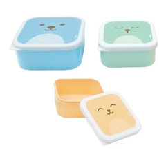 Kit 3 potinhos Gumy azul-Buba