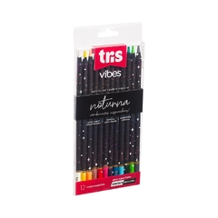 Lapis de Cor Vibes - Tons Noturna 12 Cores Tris