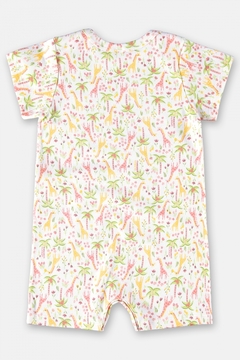 Macaquinho manga curta floral Up baby - comprar online