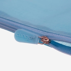Organizador de mala de viagem azul- Clingo na internet